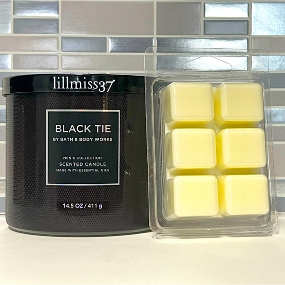 Bath & Body Works Accents Black Tie Bath Body Wax Candle Wax Melts